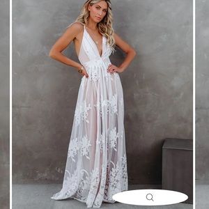 Bridal White Maxi Dress